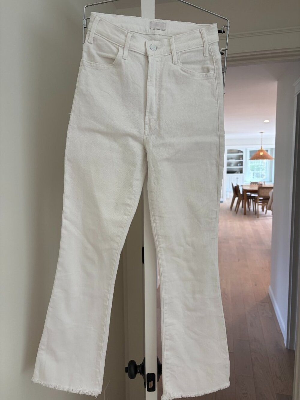 Mother The Hustler Ankle Fray in Fairest of Them All (White)